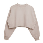 Fleece Lined Crop Sports Sweater - QH Clothing