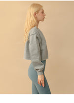 Fleece Lined Crop Sports Sweater - QH Clothing