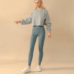 Fleece Lined Crop Sports Sweater - QH Clothing