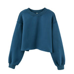 Fleece Lined Crop Sports Sweater - QH Clothing