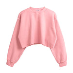 Fleece Lined Crop Sports Sweater - QH Clothing