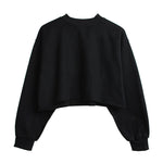 Fleece Lined Crop Sports Sweater - QH Clothing