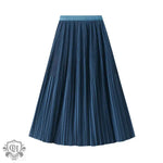 Elegant Pleated Skirt Double Pleated Draping Summer Slimming Mid Length Pleated Skirt - Quality Home Clothing| Beauty