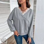 Solid Raglan Sleeve Autumn Sweater - QH Clothing