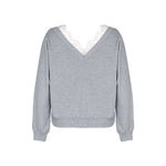 Solid Raglan Sleeve Autumn Sweater - QH Clothing