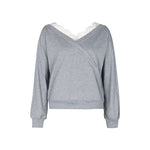 Solid Raglan Sleeve Autumn Sweater - QH Clothing