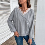 Solid Raglan Sleeve Autumn Sweater - QH Clothing