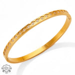 18K gold fashionable simple rhombus diamond design versatile bracelet - QH Clothing