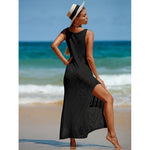 Backless V-Neck Maxi Dress - QH Clothing