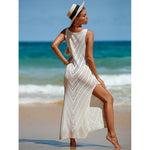 Backless V-Neck Maxi Dress - QH Clothing