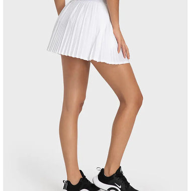 Water Cooled Cooling Three Points Exercise Skort Yoga Cross Front Pleated Skirt Tennis Skirt - Quality Home Clothing| Beauty