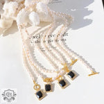 Exquisite Pearl and Gemstone Pendant Necklace -  QH Clothing