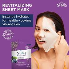 St. Ives Revitalising Acai Blueberry & Chia Seed Oil Mask 23ml - 1 Sheet - QH Clothing