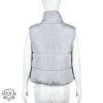 Stand Collar Padded Vest - Clothing