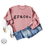 Grace Letter Graphic Jumper - Quality Home Clothing| Beauty