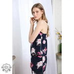 ​Floral Print Viscose Lounge Set -  QH Clothing