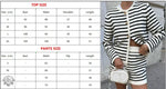 Striped Long Sleeve Top & Pocketed Shorts - Clothing