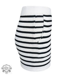 Striped Long Sleeve Top & Pocketed Shorts - Clothing