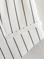 Striped V-Neck Vest - Clothing