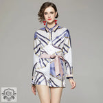 Stylish Printed Shirt & Shorts Set - Clothing