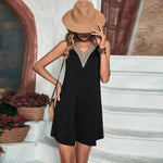 Summer V neck Casual Knitted Sleeveless Vest Holiday Dress Women - Quality Home Clothing| Beauty