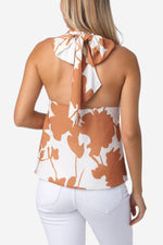 Summer Print Halter Two-Piece Set - Clothing