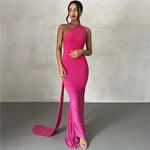 Summer Women  Clothing Sexy Backless Halter Sheath Slim Fit Evening Dress Dress for Women - Quality Home Clothing| Beauty