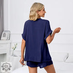 ​Summer V-neck Shorts Set -  QH Clothing