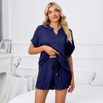 ​Summer V-neck Shorts Set -  QH Clothing