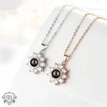 Sunflower Diamond Memories Necklace -  QH Clothing