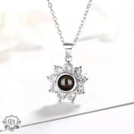 Sunflower Diamond Memories Necklace -  QH Clothing