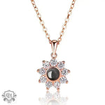 Sunflower Diamond Memories Necklace -  QH Clothing