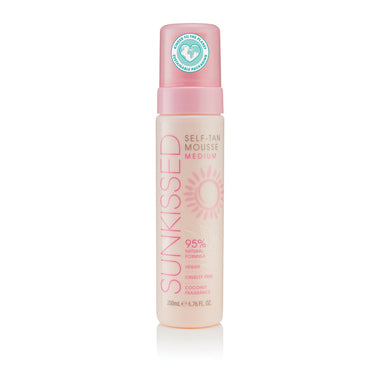 Sunkissed 95 Percent Natural Self Tan Mousse 200ml - Medium - Sun Care & Tanning