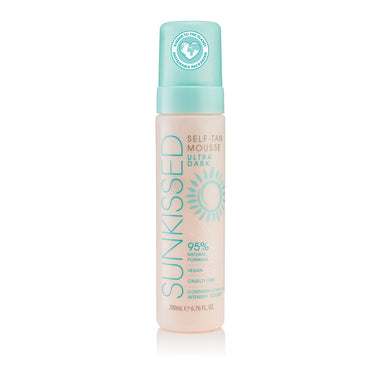 Sunkissed 95 Percent Natural Self Tan Mousse 200ml - Ultra Dark - Sun Care & Tanning