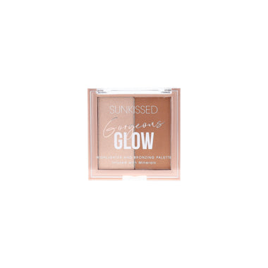 Sunkissed Gorgeous Glow Palette 5g Highlighter + 5g Bronzer - Makeup