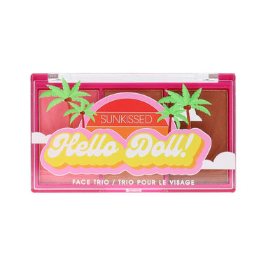 Sunkissed Hello Doll Face Trio 4.2g Blusher + 4.2g Highlighter + 4.2g Bronzer - Quality Home Clothing| Beauty