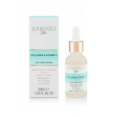 Sunkissed Skin Anti Aging Collagen + Vitamin C Face Serum 30ml - Skin Care