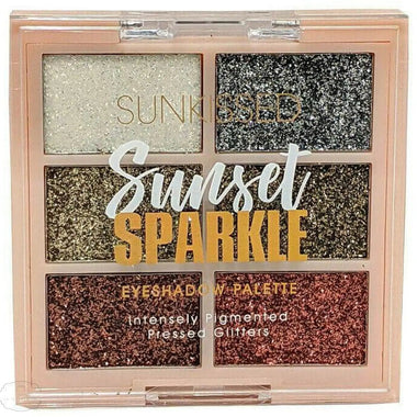 Sunkissed Sunset Sparkle Glitter Eye Shadow Palette 6.6g - QH Clothing