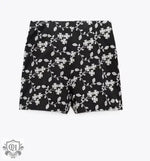 Irregular Asymmetric Daisy Floral Design   Short Women Short - Quality Home Clothing| Beauty