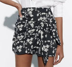 Irregular Asymmetric Daisy Floral Design   Short Women Short - Quality Home Clothing| Beauty