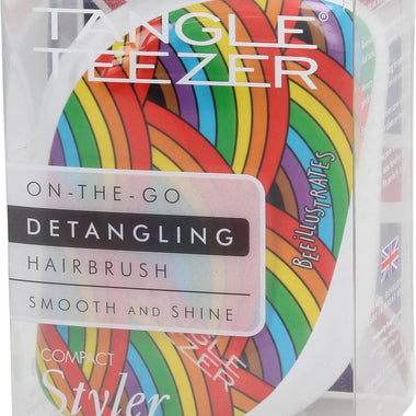 Tangle Teezer Compact Styler Detangling Hair Brush - Rainbow Galore - QH Clothing