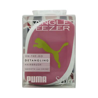 Tangle Teezer X Puma Compact Styler Detangling Hårborste - Neon Yellow - Hair Care