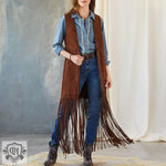 Tassel Fringe Sleeveless Vest - Clothing