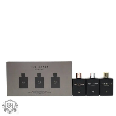 Ted Baker Tonic Mini Presentset 12.5ml Cu EDT + 12.5ml Ag EDT + 12.5ml Au EDT - Fragrance