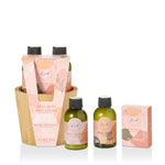 The Kind Edit Co. Kind Pamper Plant Pot Gift Set 100ml Body Wash + 100ml Body Lotion + 50g Bath Crystals + Wooden Plant