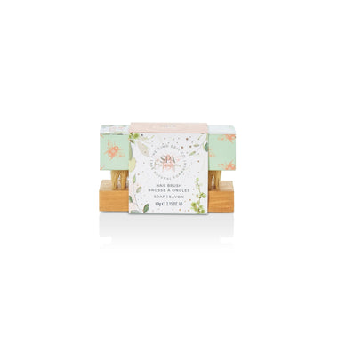 The Kind Edit Co. Spa Botanique Soap & Nail Brush Gift Set 60g Soap Bar + Nail Brush - Shower & Body Care