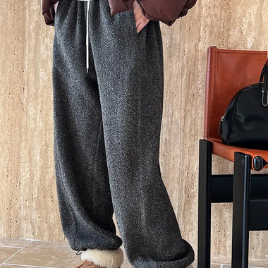 Thick Wool-Lined Winter Sweatpants - QH Clothing