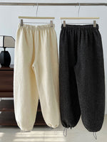 Thick Wool-Lined Winter Sweatpants - QH Clothing