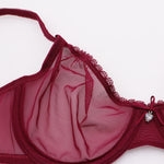 Thin Mesh Bra Set - Clothing