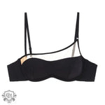 Thin Mesh Stitching Push-Up Bra Set - S / Black - Clothing